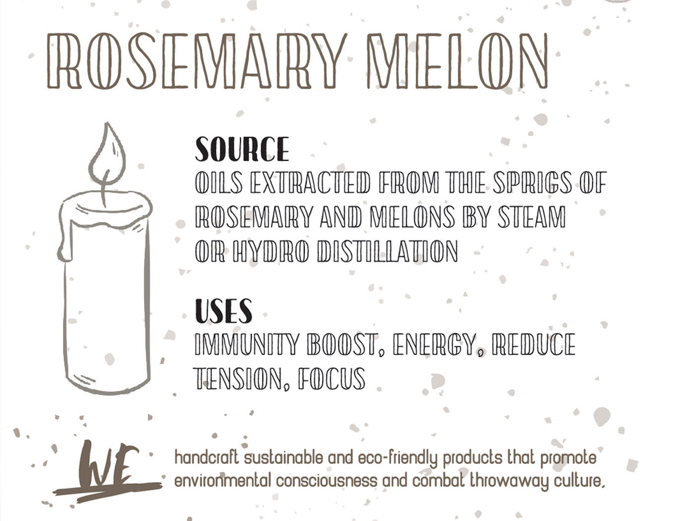 Rosemary Melon All Natural Soy Candle - 13oz